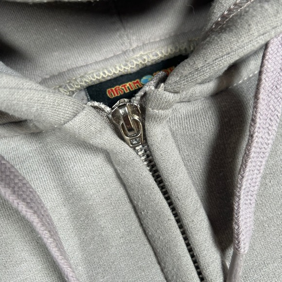 Artimonde Jimi Hendrix Hoodie Mens Medium grey full zip rock 2011 graphic - Picture 9 of 15
